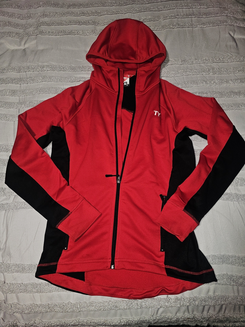 TYR Full Zip Hooded Swim Team Warm-Up Jacket - Medium